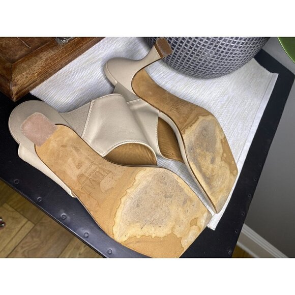 TORAL Mule Sand Leather Thong Square Sandals Womens Size 39 - Picture 9 of 9